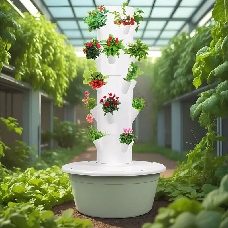 Balcony Hydroponic Growing Tower System