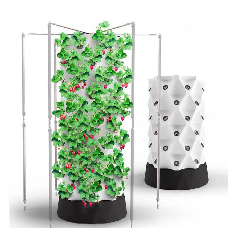 High-Capacity Vertical Hydroponic Pineapple Tower